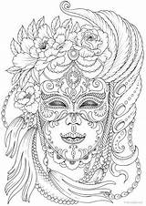 Mask Gorgeous Favoreads Coloring sketch template