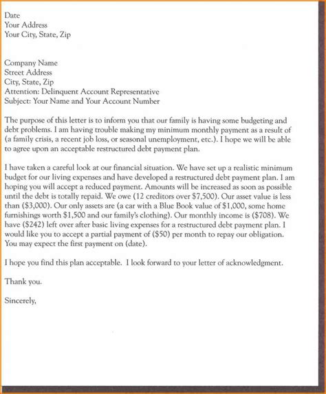 financial assistance sample letter