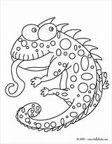 Coloring Pages Chameleon Printable Colouring Animal Lizard Funny Lizards Kids Color Reptile Reptiles Chameleons Cartoon Creative Cute Print Snake Sheets sketch template