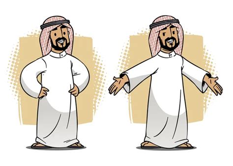 arab cartoon character stock  royalty  arab cartoon