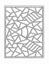 Coloring Mosaic Pages Rocks sketch template