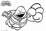 Underpants Captain Coloring Pages Smile Flying Big Printable Color Print Getcolorings Kids sketch template