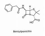 Benzylpenicillin Penicillin Struktur Penicilline Pharmawiki Eigenschaften Wirkungen sketch template