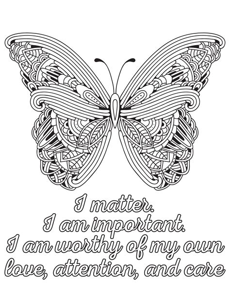 positive affirmations printable coloring sheets coloring pages