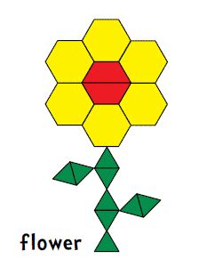 image   flower     shape   hexagonal figure