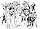 Coloring Justice Pages League Dc Comics Unlimited Young Printable Social Colorings Getcolorings Getdrawings Disne Color sketch template