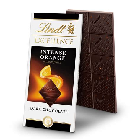 lindt excellence intense orange dark chocolate bar  oz walmartcom