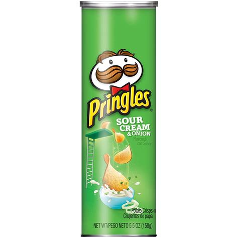pringles sour cream onion potato chips  oz cans pack