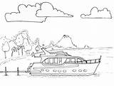 Coloring Pages Boat Boats Animated Coloringpages1001 sketch template