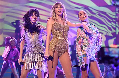 taylor swift shows support for halsey and camila cabello s new music