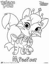 Palace Pets Coloring Pages Disney Midnight Pet Princess Printable Color Colouring Printables Wildcat Cat Wildcats Kentucky Sheets Cinderella Animal Skgaleana sketch template