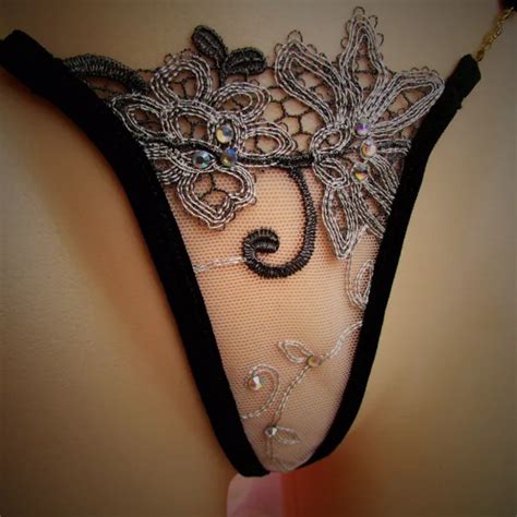 sexy underwear string sexy panties for women embroidery lace thong