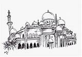 Mosque Zayed Sheikh Denote sketch template