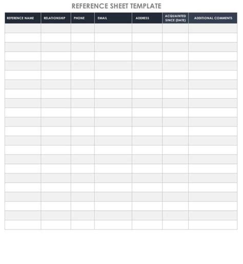 reference list template  word templates