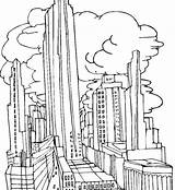 Coloring Pages City Town Gotham Dragon Getcolorings Lazy sketch template