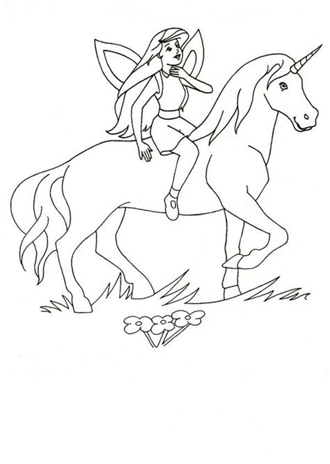 princess riding  unicorn coloring page pic dink