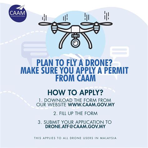 apply   permit  caam  flying drone  malaysia silver mouse