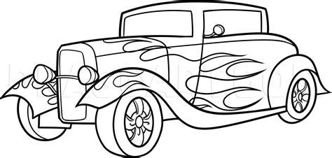 hot rod coloring pages  adults coloring pages