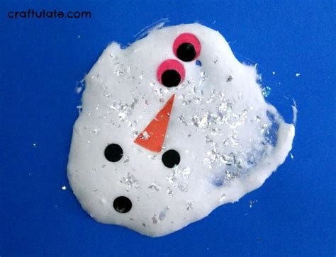 melted snowman art craftulate