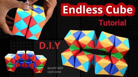 infinity cube    paper  homediyhomemade easy  simple