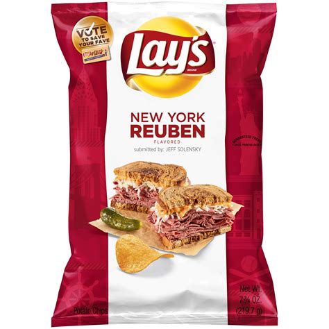 lays  york reuben flavored potato chips  oz walmartcom