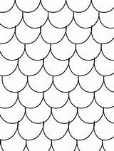 Scales Scalloped sketch template