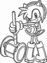 Amy Coloring Rose Pages Sonic Hammer Wecoloringpage Color Getcolorings Printable Getdrawings sketch template
