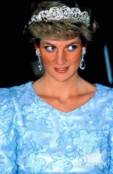November 05 1987 Princess Diana At A Dinner In Munich Germany In A