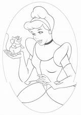 Cinderella Coloring Pages Mouse sketch template