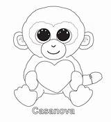 Beanie Coloring Boo Pages Ty Boos Printable Colouring Sheets Baby Babies Duke Casanova Color Party Print Kids Valentine Birthday Book sketch template