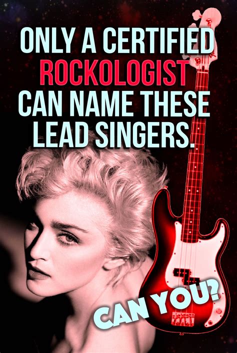 Quiz Only A Certified Rockologist Can Name These Lead Singers – Artofit