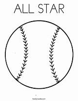 Coloring Ball Pages Star Colouring Print Pelota Sports Noodle Twisty Kids Sport Template Outline Clipart Baseball Twistynoodle Favorites Login Add sketch template
