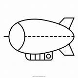 Blimp Dirigible Zeppelin Airship Iconfinder Ultracoloringpages sketch template