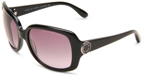 marc by marc jacobs womens mmj 308s oversized sunglasses in black
