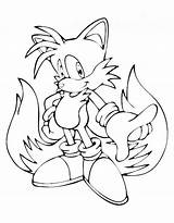 Coloring Pages Tails Fox Sonic Printable Sheets Colouring Foxes sketch template