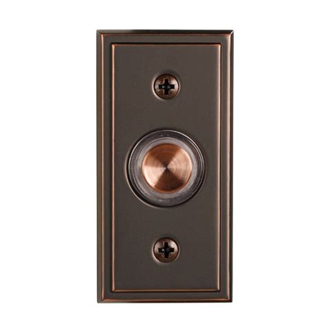 utilitech antique copper doorbell button  lowescom