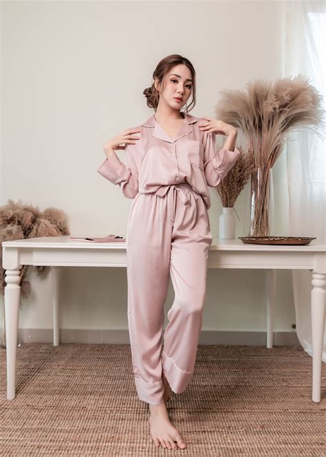 Clair De Lune Nightwear Set In Pink • Dreamscaped