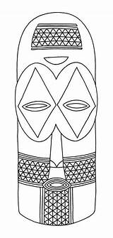 Masque Africain Masques Africains Africaine Artyfactory Depuis Afrikanische Aborigène Afrique sketch template