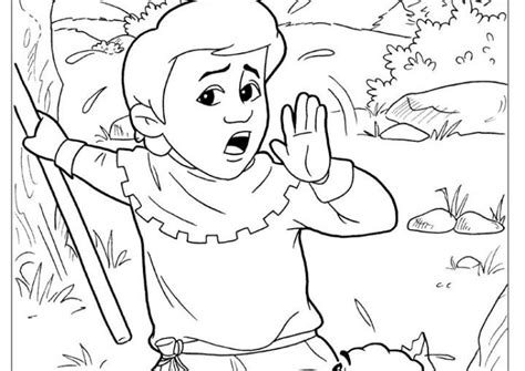 boy  cried wolf coloring page  getcoloringscom
