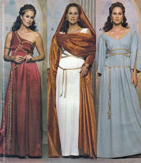 Misses Greek Roman Dresses Gowns Veil Costume Cosplay Sca 14 20 Uncut