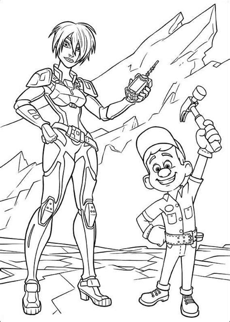wreck  ralph coloring pages calhoun felix  printable coloring pages