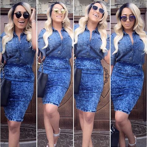 rukky sanda vs ebube nwagbo who rocks the denim outfit better photos celebrities nigeria