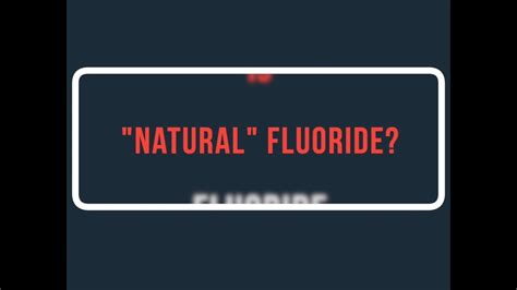 Fluoride Action Network Sources Of Fluoride
