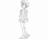 Nagato Yuki Cute Coloring Pages sketch template