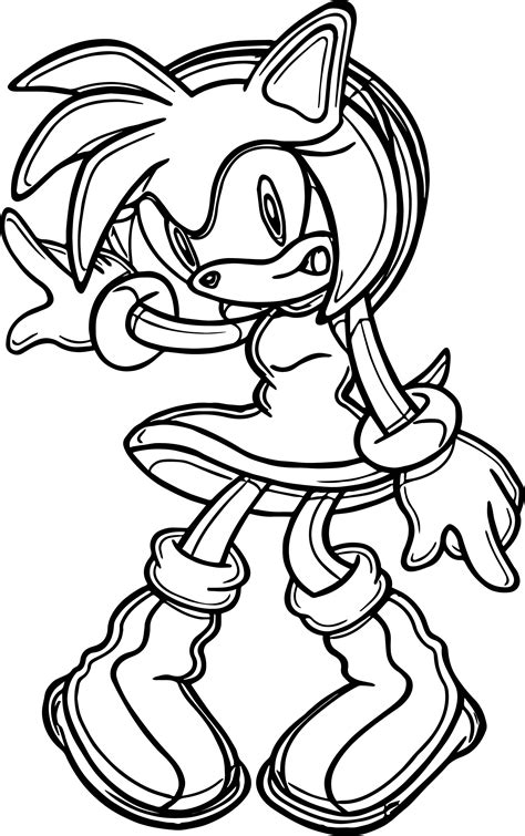 amy rose  coloring page rose coloring pages coloring pages
