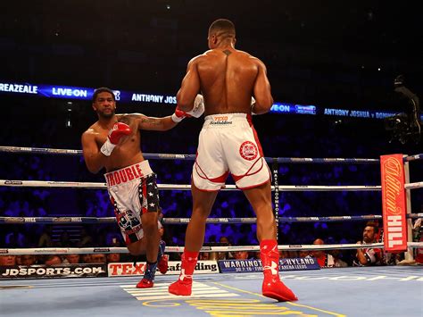 Anthony Joshua Vs Dominic Breazeale Live Joshua Retains Heavyweight