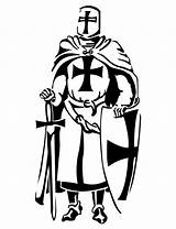 Templar Knight Chevalier Tribal Tattoo Crusader Dessin Knights Templarios Silhouette Templiers Medieval Warrior Pochoir Google Armor Dessins Christian Templer Tatouage sketch template
