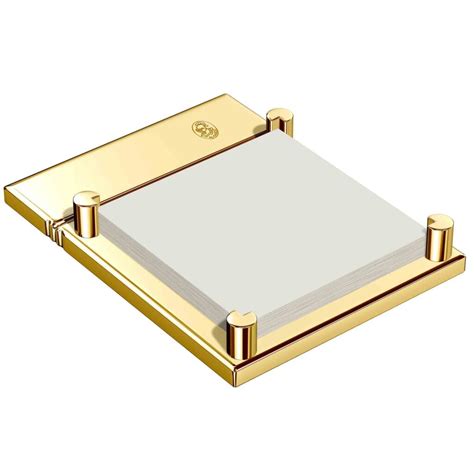 gold sticky note holder corporate gifts leronza