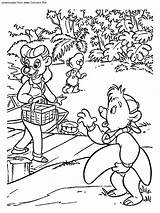 Coloring Pages Picnic Talespin Cartoons Uploaded Colorator Na sketch template