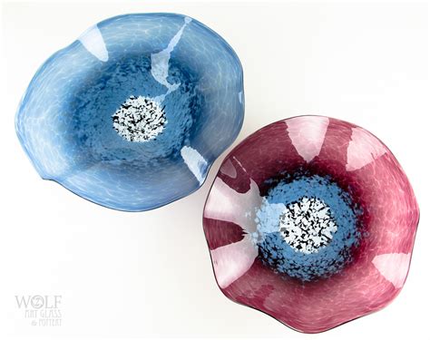 Blown Glass Wall Art Sculptures Flowers And Rondels At